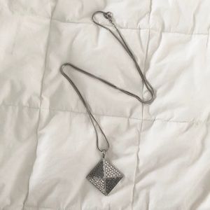 Noir Jewelry Pave Crystal Rhinestone Necklace